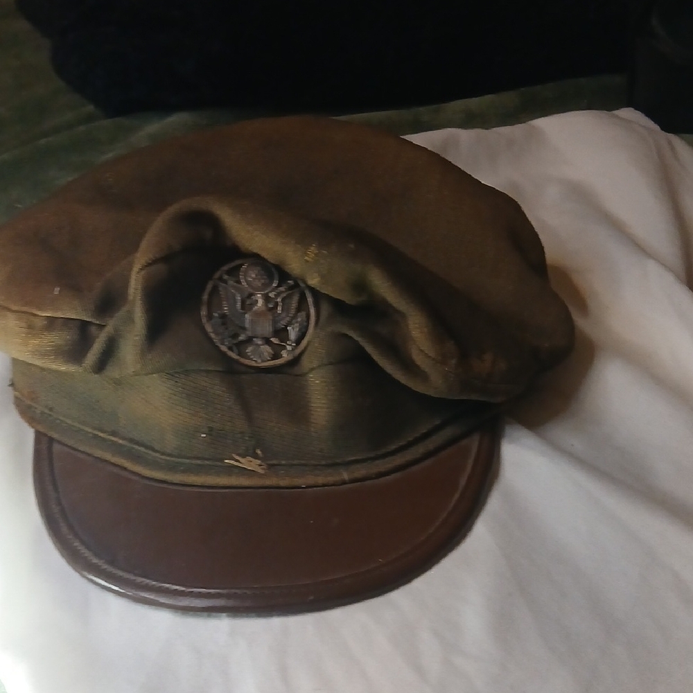 Men's France War Aid Patch Help Brown Military Cap